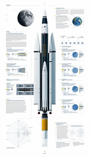 A Large Poster Is Displayed, Showcasing A Space Shuttle