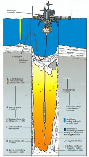 The Image Is A Diagram Showing The Process Of Drilling A Hole In The Ground