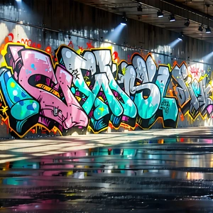 Urban Product Photography: Urban Street Art Viewing Scene With Large Wall