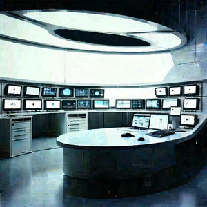 Futuristic (digital:1.38) workspace