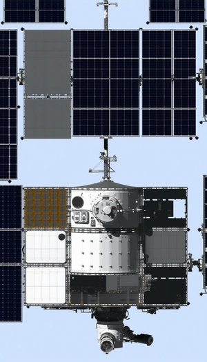 A Space Station With A Large Window, Possibly A Viewing Port