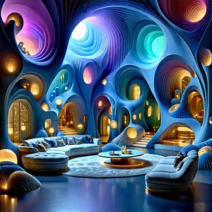 Futuristic Smart Home With Image, There