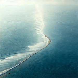 Abstract Aerial Photography: (minimalist:1.34) (design:1.3) with horizon line