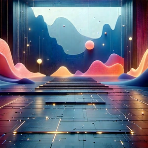 Innovative Communication Tool Design With Futuristic, Colorful,