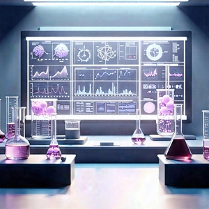Educational Technology In Modern Laboratory With Laboratory Large