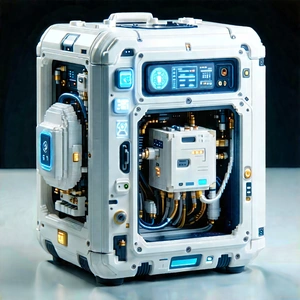 Innovative Medical Technology Design With White, Futuristic-looking
