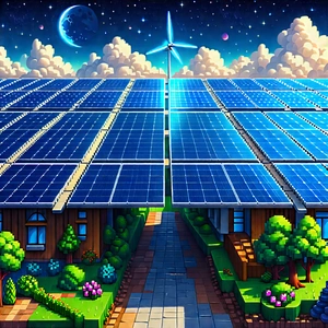 Innovative Renewable Energy Design With Image, There