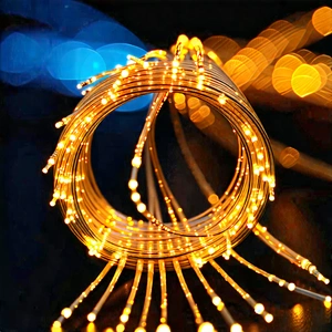 Tech Advertising Photography: Close-up of fiber optic cables