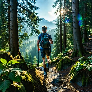 Lifestyle Long Exposure Photography: Hiking in home gym
