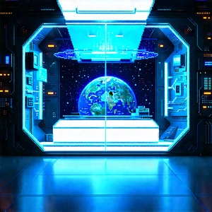(futuristic:1.14) Tech Startup Office With Image, There