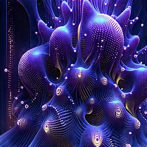 Close-up Of Sensor Array With Close-up Purple,
