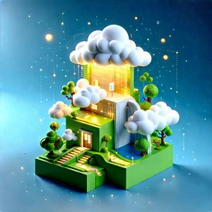 (cloud:1.32) Computing Visualization With Green White