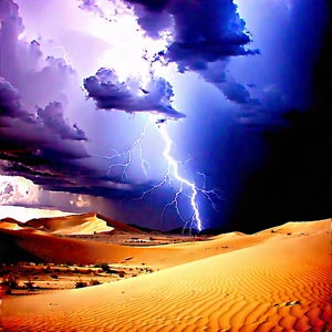 Nature Low Poly: Storm Clouds Over Desert With Captures Beautiful