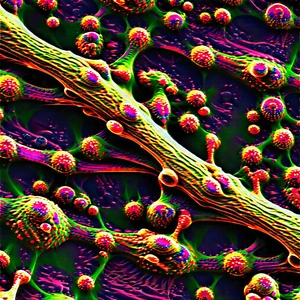 Abstract Tilt-shift Photography: Abstract Interpretation Of Cellular Structures With Close-up Plant