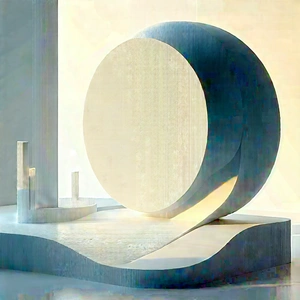 Abstract Technical Illustration: Conceptual representation of simplicity