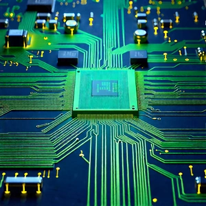 Circuit board with data streams