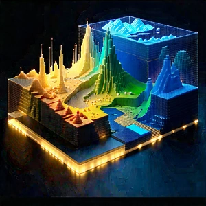 Big Data Visualization With Three-dimensional Model