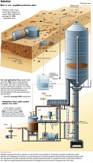 The Image Is A Diagram Of A Chemical Plant, Showing The Process Of Creating A Chemical Compound