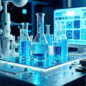 Educational Technology In Modern Laboratory With Image, There