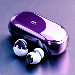 Wireless Earbuds With (digital:1.25) Artwork With Purple Case