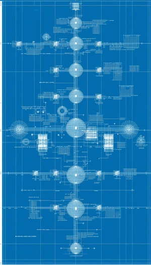 The Image Is A Blueprint Of A Building, Likely A Factory Or A Similar Facility