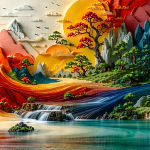 Abstract Advertising Photography: Rough Arrangement With Painting Beautiful