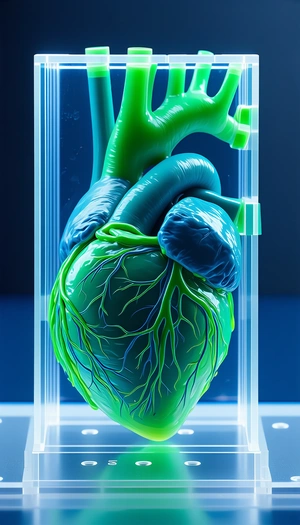 A Close-up Of A Heart, Showcasing Its Intricate Structure And Details