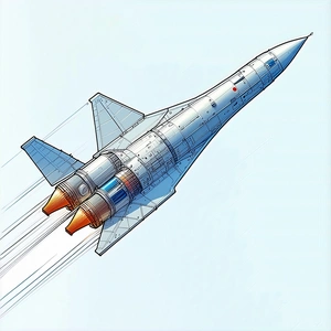 A Drawing Of A Jet Is Shown In The Image