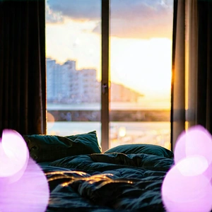 Lifestyle Stock Photography: Bedroom Sanctuary With Minimalist Decor With Bedroom Scene