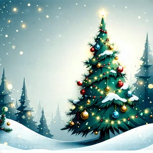 Lifestyle Vector Art: Holiday Celebration During Winter With Beautifully Decorated