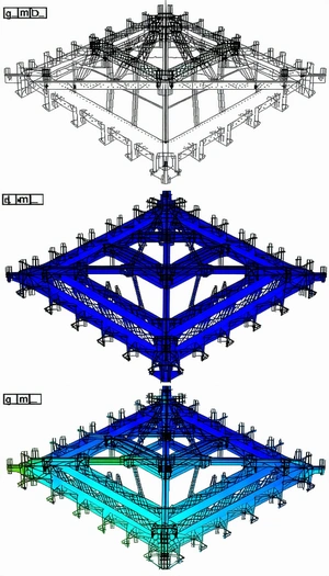 The Image Is A Blueprint Of A Large Structure, Possibly A Stadium Or A Building