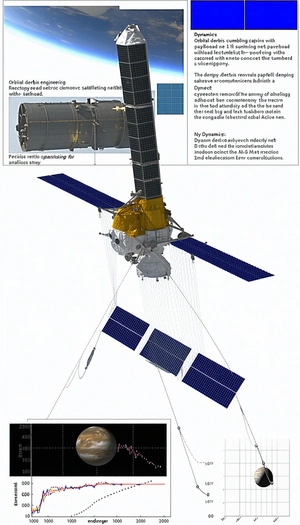 A Spacecraft Is Shown In A Diagram, With A Solar Panel On The Side