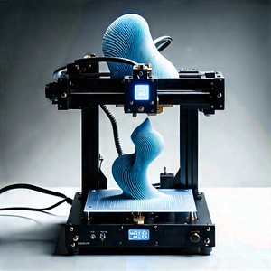 3d Printer With Digital Particles With Printer Shown