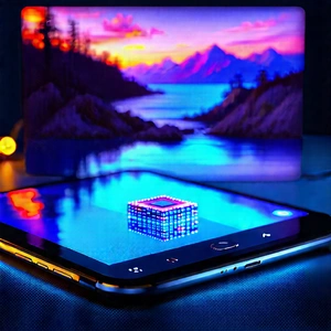 Tablet With Streaming Content With Cell Phone