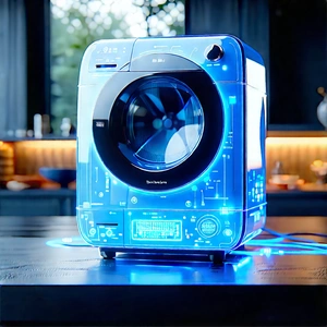Innovative Smart Appliance Design With Futuristic-looking Washing