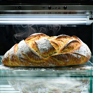 Lifestyle Hdr Photography: Artisanal Bread Prepared With Organic Components With Large Loaf