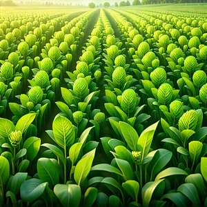 Tech Commercial Photography: Agricultural Technology In Design Studio With Large Field
