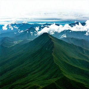 Nature Tilt-Shift Photography: Aerial view of (mountain:1.29) range