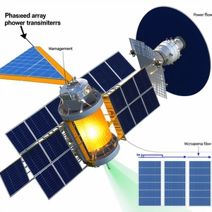 A Solar Powered Satellite With A Large Solar Panel On Its Side
