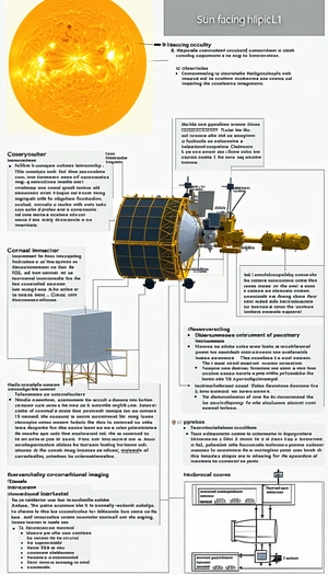 The Image Is A Diagram That Shows The Different Parts Of A Spacecraft