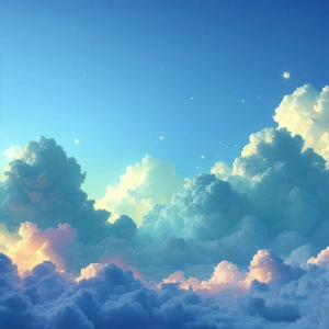 Tech Blender Artwork: (cloud:1.48) Computing Visualization With Beautiful Blue