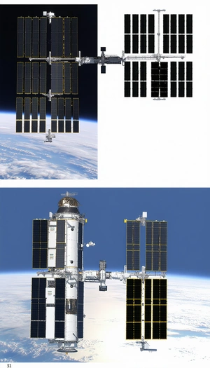 large space station dome-shaped structure