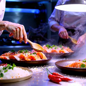 Lifestyle Advertising Photography: Cooking class with like-minded individuals