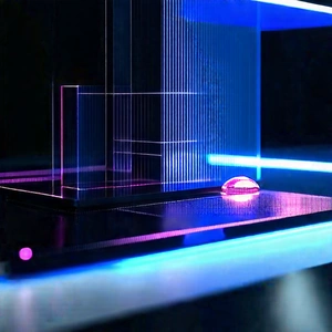Futuristic digital workspace