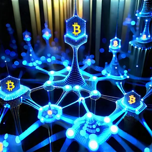 Blockchain Network Visualization With Image, There