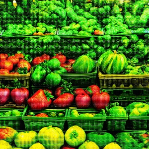 Urban Commercial Photography: Urban farmers market scene