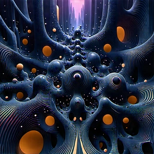 Abstract Generative Art: Chaos Represented Through Repeating Patterns With Image, There
