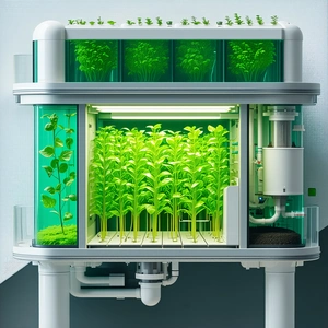 A Large Greenhouse Filled With A Variety Of Plants