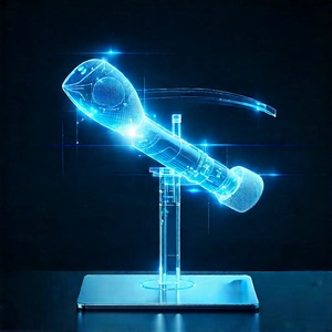 Innovative Medical Technology (design:1.17) With Blue Lighted