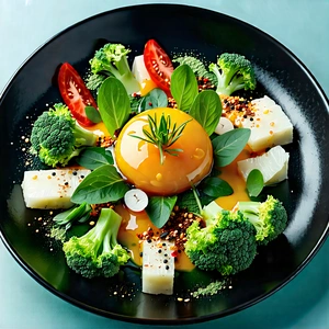 Lifestyle Architectural Photography: Healthy meal prepared with artistic presentation